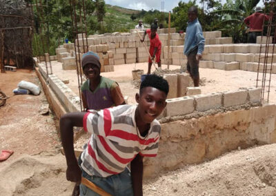 Workers at Leger Church Construction